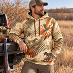 Upland Flush Burst Field Pullover Hoodie angled view