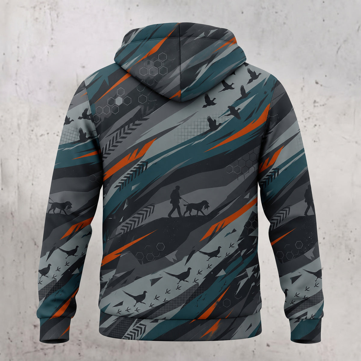 Upland Wind Streak Flight Fleece Full-Zip Hoodie back