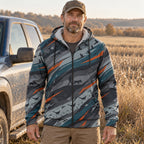 Upland Wind Streak Flight Fleece Full-Zip Hoodie worn outdoors