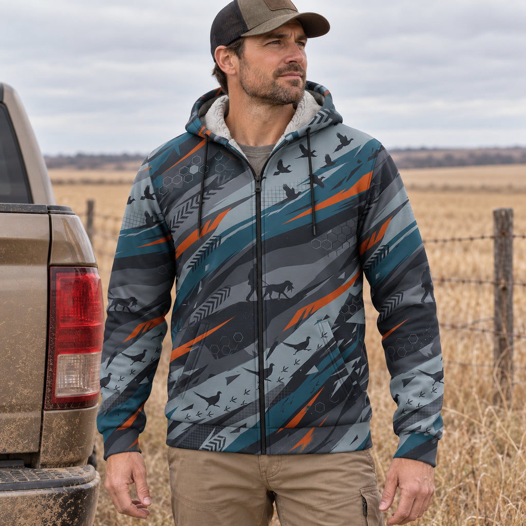 Upland Wind Streak Flight Fleece Full-Zip Hoodie angled view