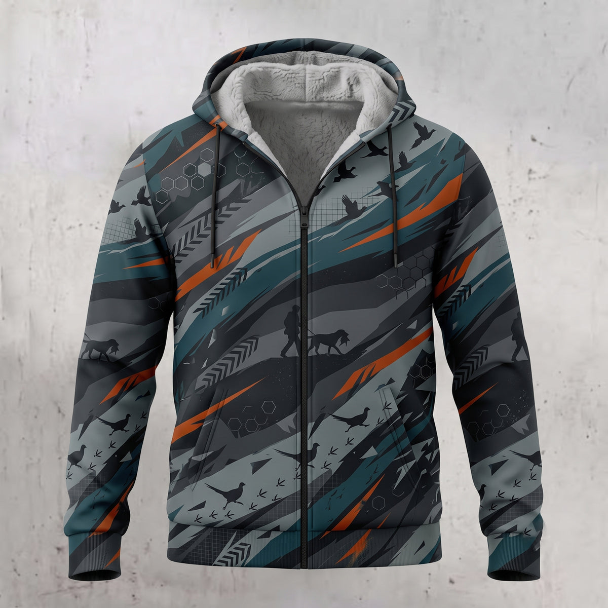 Upland Wind Streak Flight Fleece Full-Zip Hoodie front