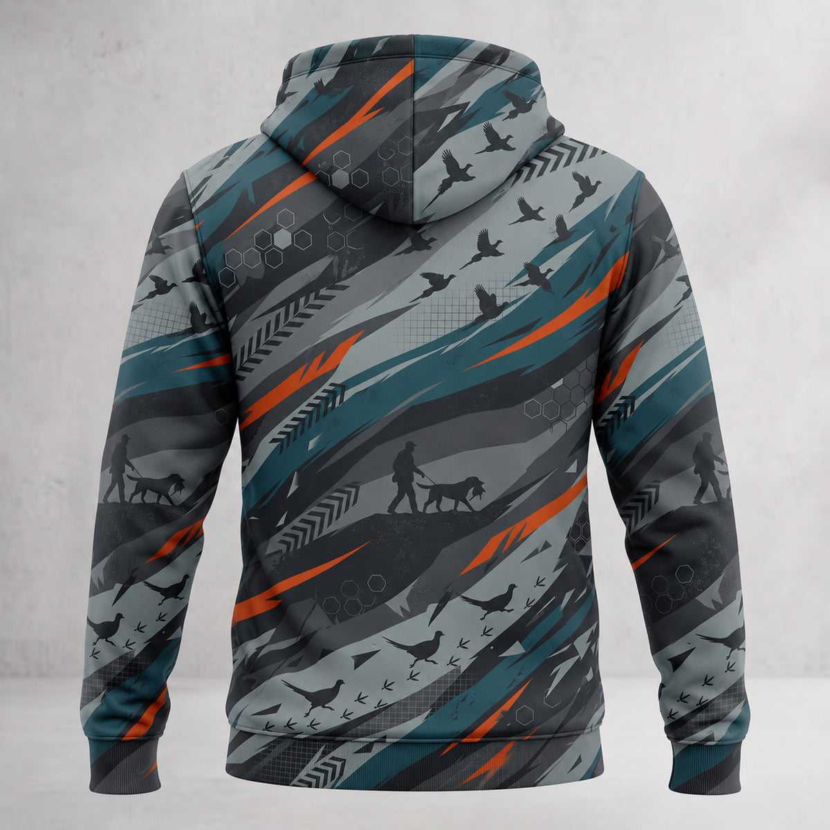 Upland Wind Streak Flight Field Pullover Hoodie back