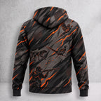 Upland Ember Slash Fleece Full-Zip Hoodie back
