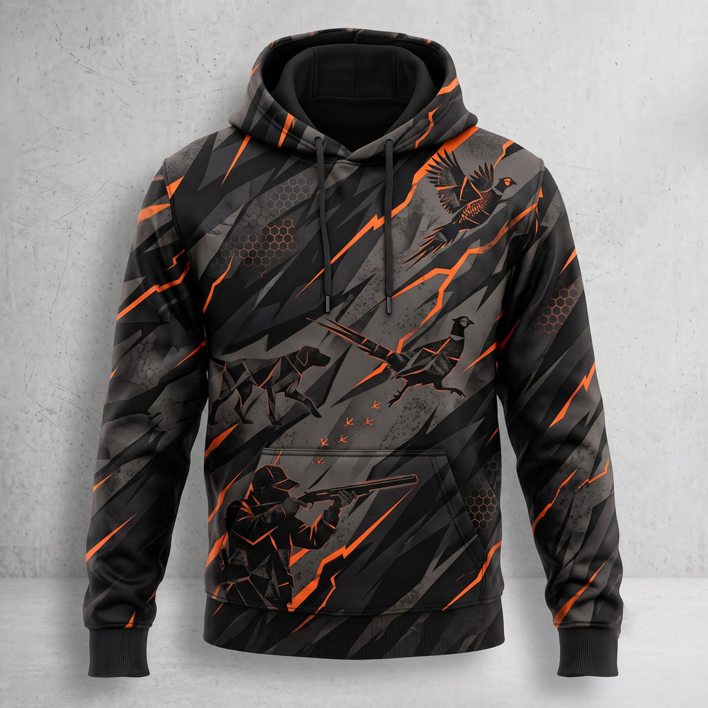 Upland Ember Slash Field Pullover Hoodie front