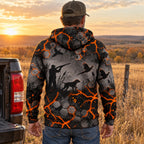 Upland Lava Vein Fleece Full-Zip Hoodie back