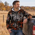 Upland Lava Vein Fleece Full-Zip Hoodie angled view