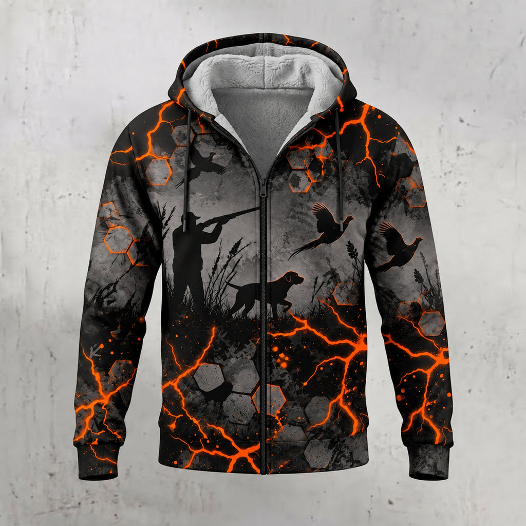 Upland Lava Vein Fleece Full-Zip Hoodie front