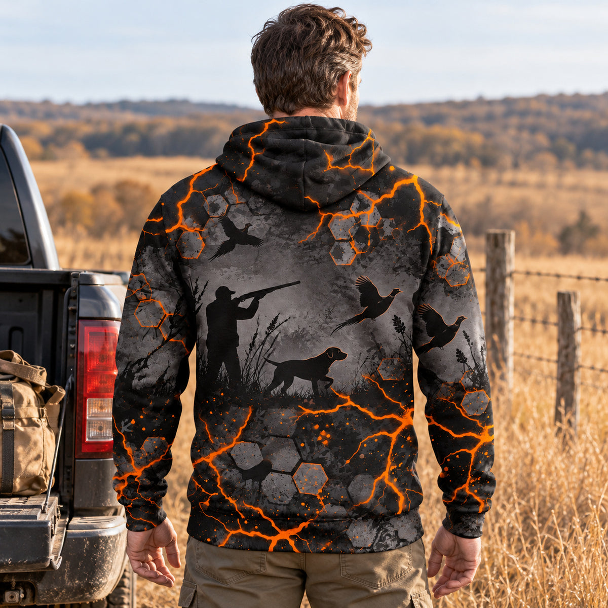 Upland Lava Vein Field Pullover Hoodie back