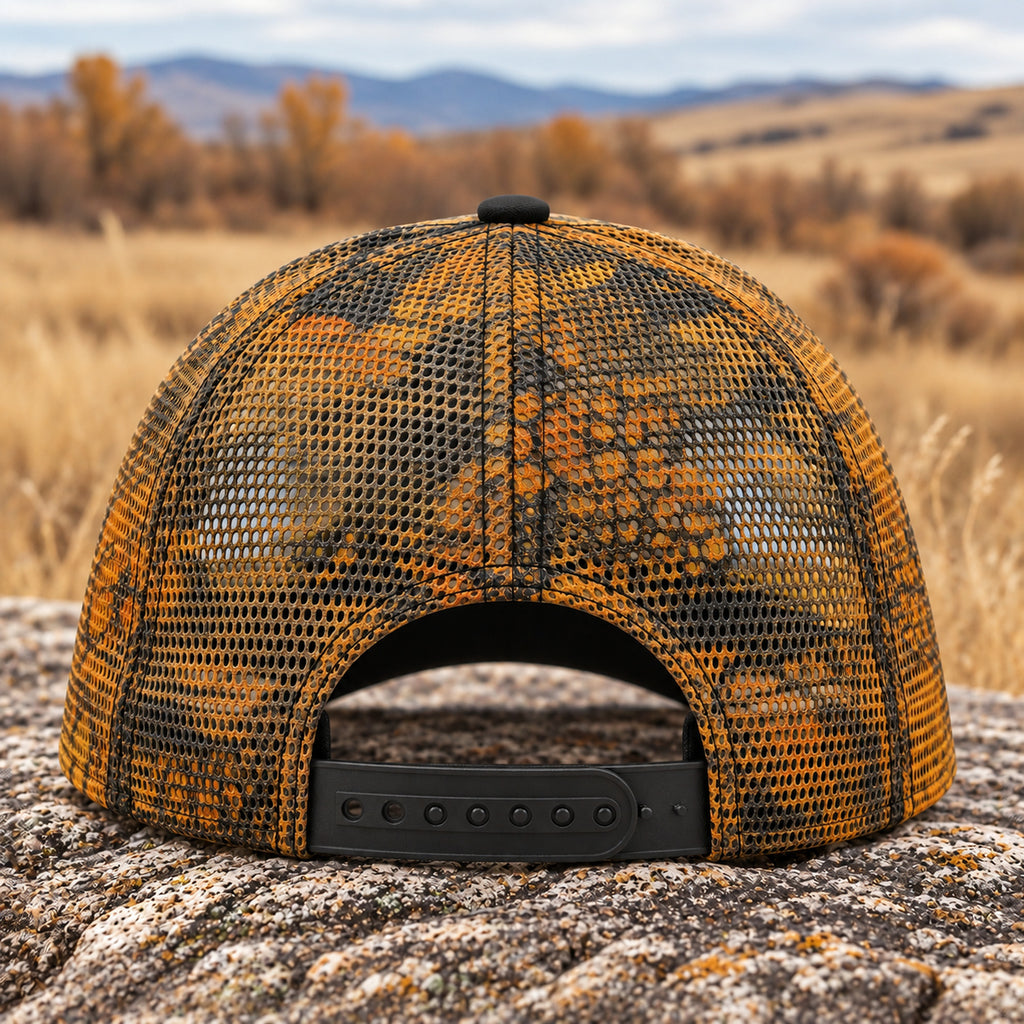 Ember Dot Rooster Mesh Cap 2.0 back closure