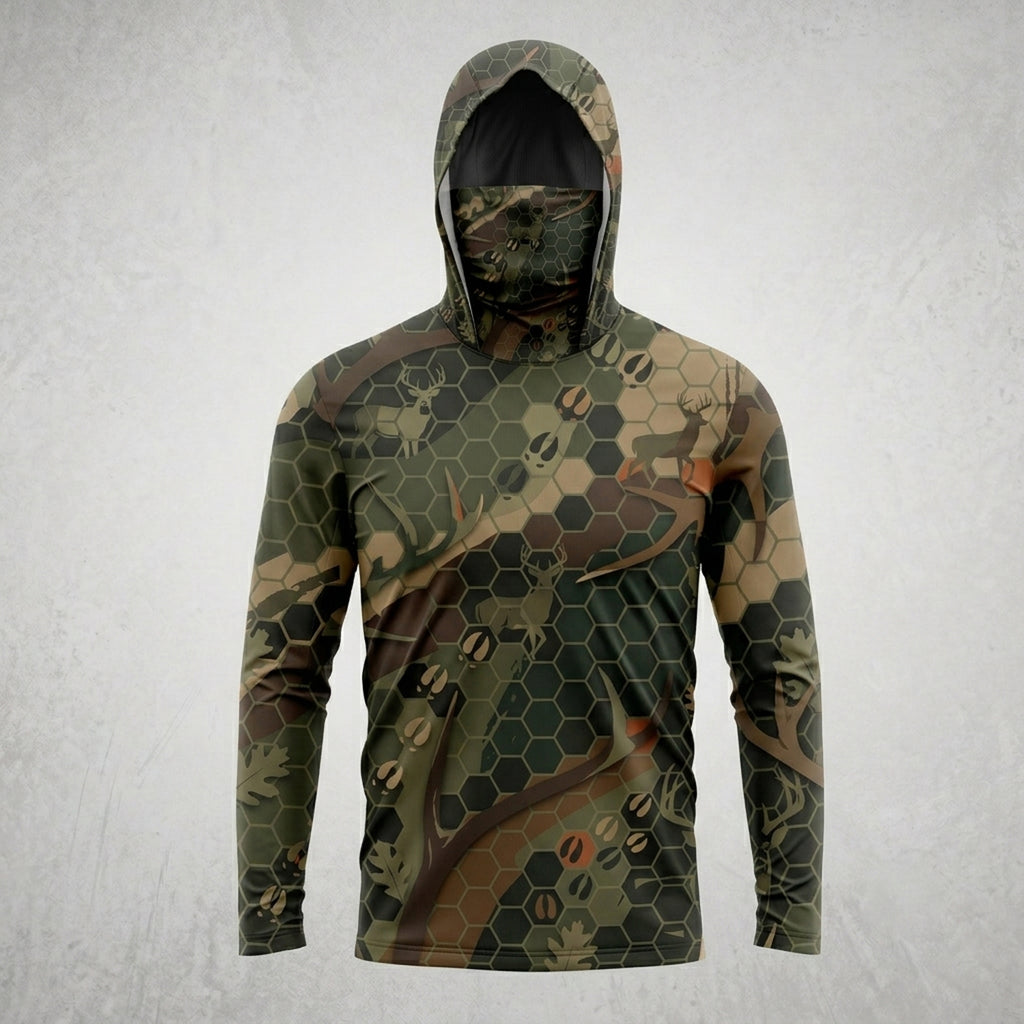Antler Trail Camo Performance Hoodie Front