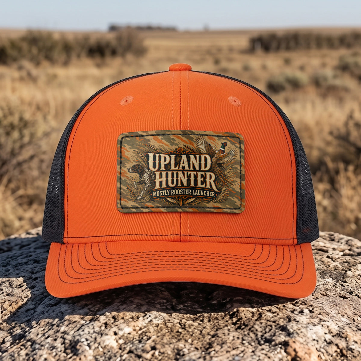 Pheasant Hunting - Leather Patch Trucker Cap PHLTC1002