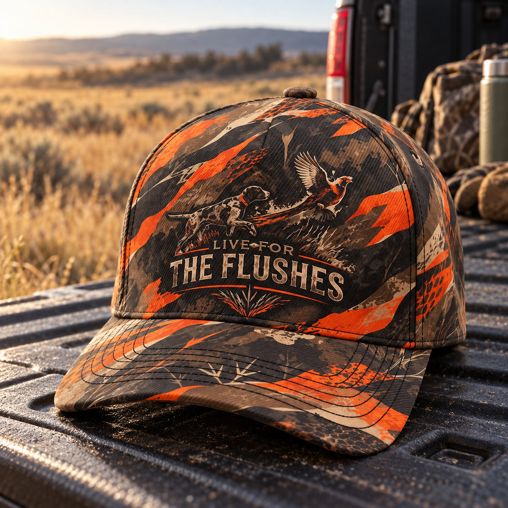 Live For The Flushes Blaze Rooster Classic Cap side