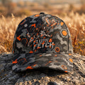 Flush And Fetch Orange Hex Camo Classic Cap front
