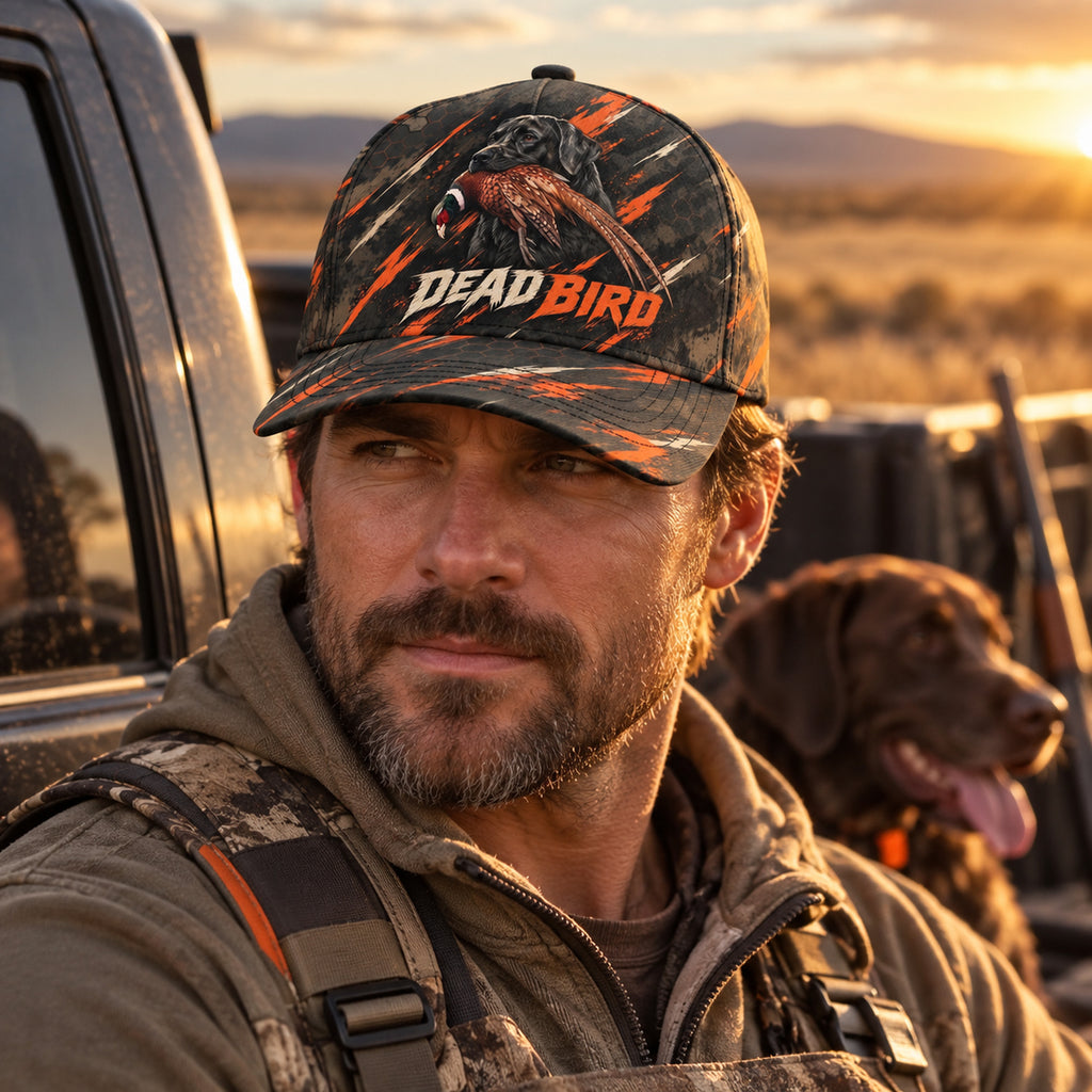 Dead Bird Blaze Slash Retriever Classic Cap on body