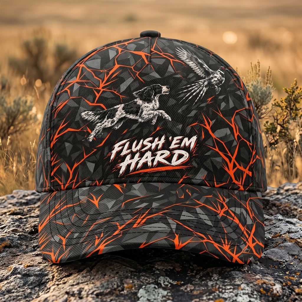 Flush Em Hard Shard Camo Pointer Classic Cap front