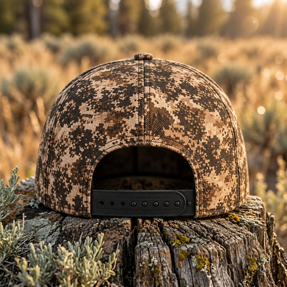 Lock Flush Retrieve Prairie Grass Camo Classic Cap back