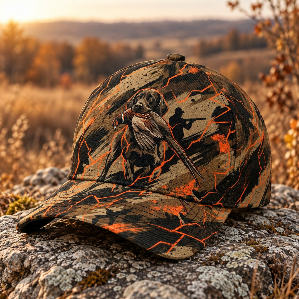 Ember Split Upland Pointer Classic Cap side view