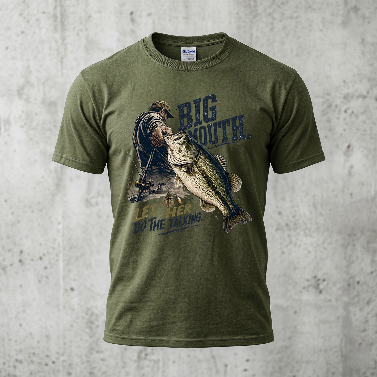 Bass Fishing - Outdoor Cotton T-Shirt BFCT1004