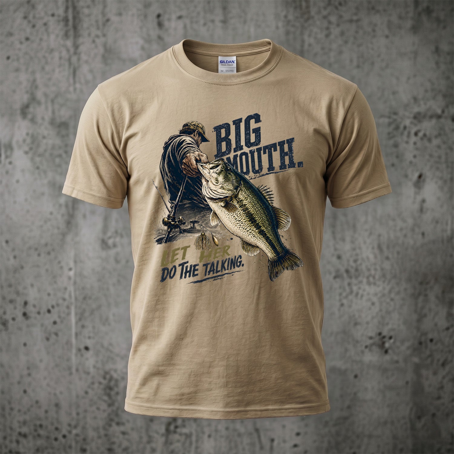 Bass Fishing - Outdoor Cotton T-Shirt BFCT1004