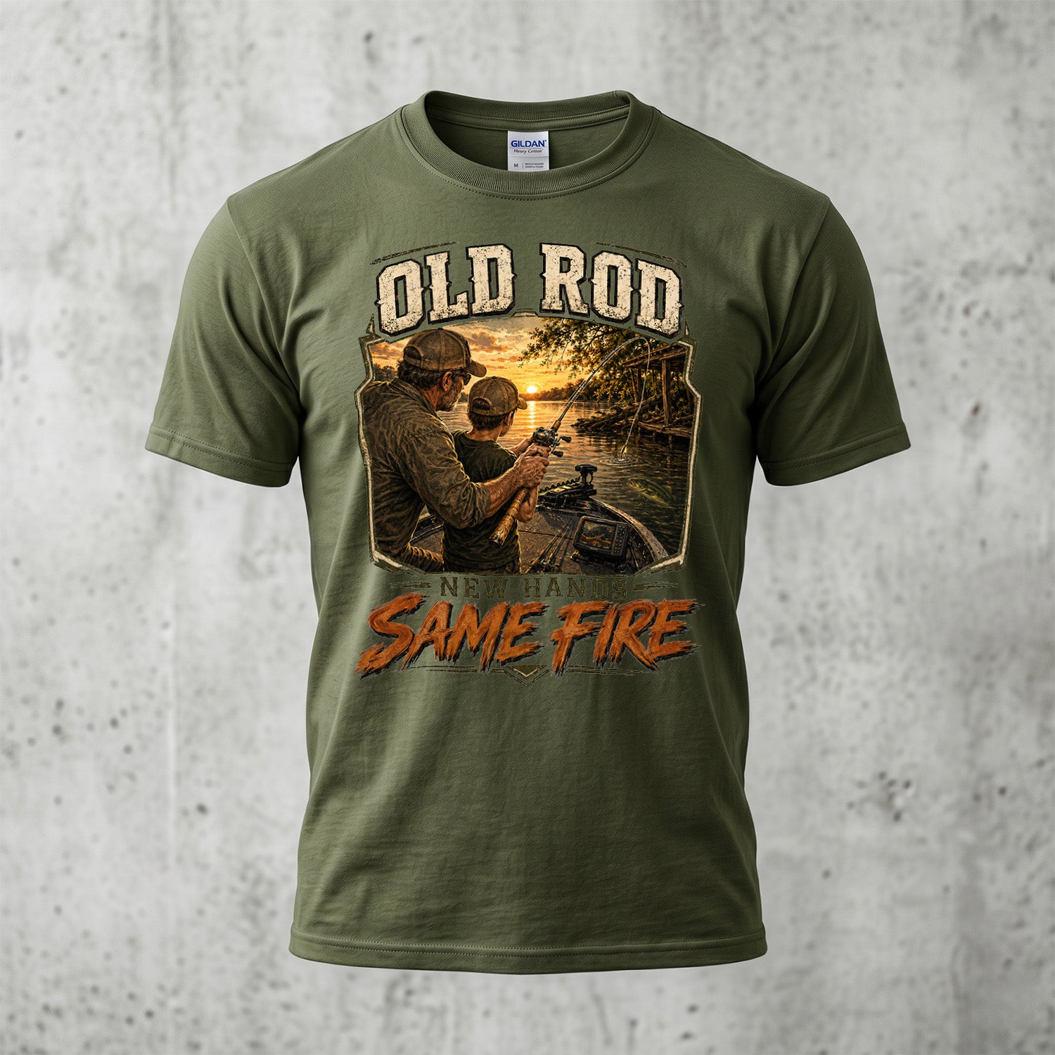 Bass Fishing - Outdoor Cotton T-Shirt BFCT1006