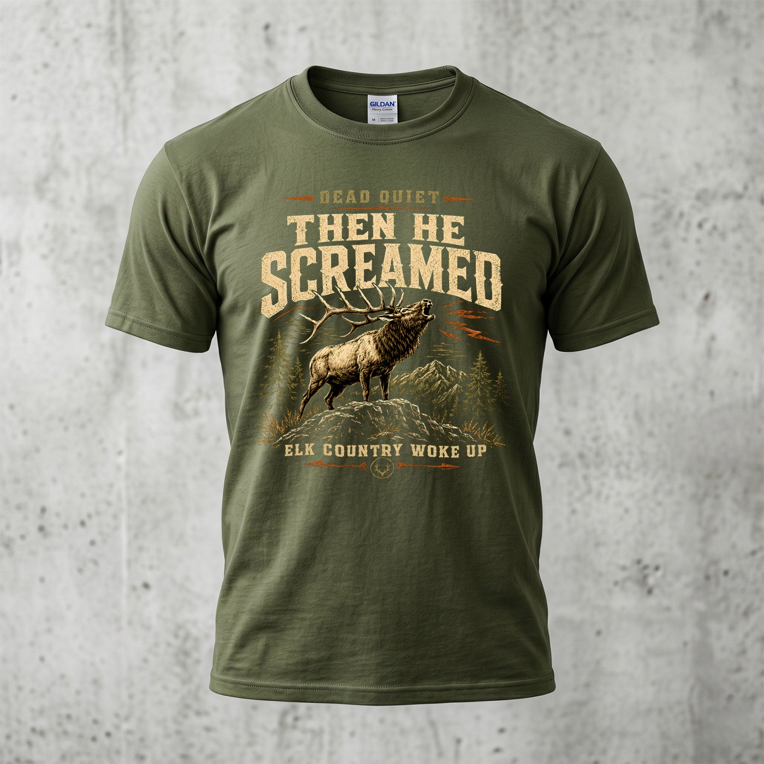 Elk Hunting - Outdoor Cotton T-Shirt EHCT1004