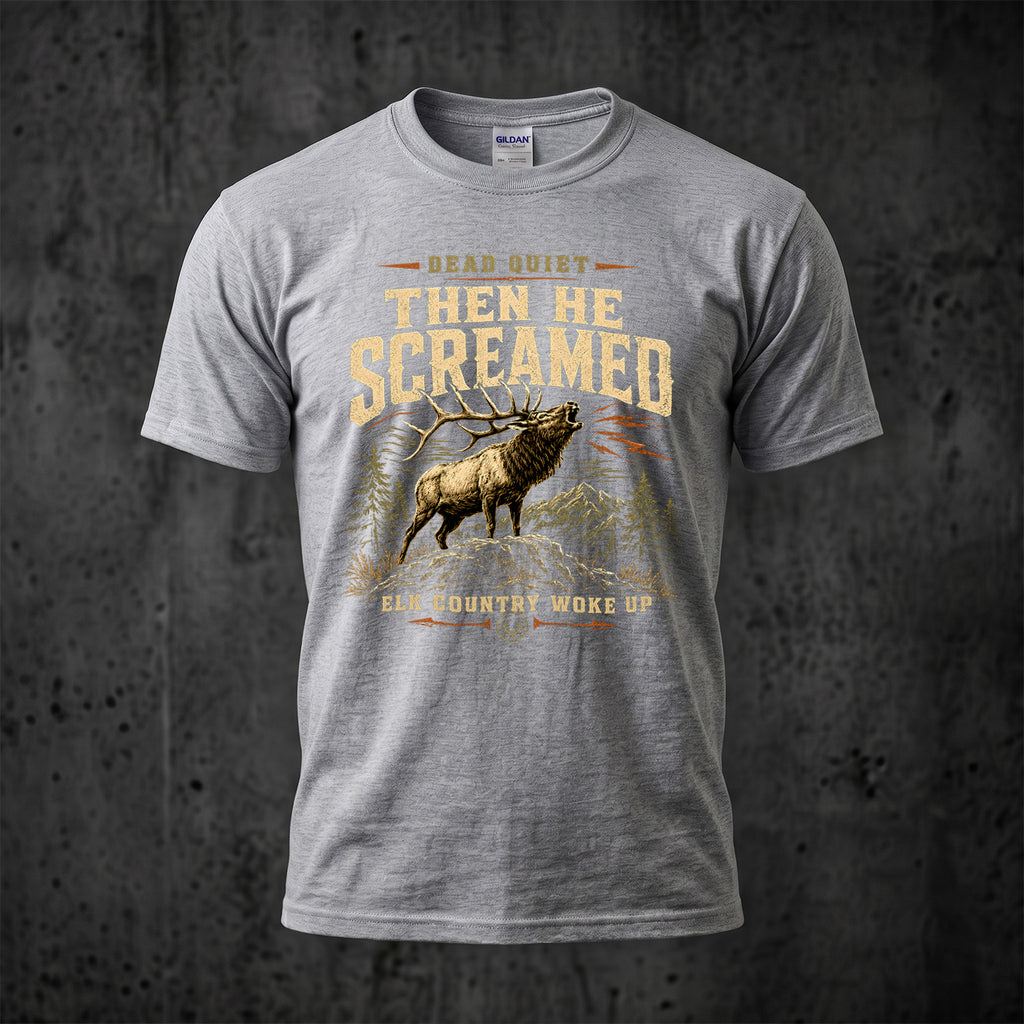 Elk Hunting - Outdoor Cotton T-Shirt EHCT1004