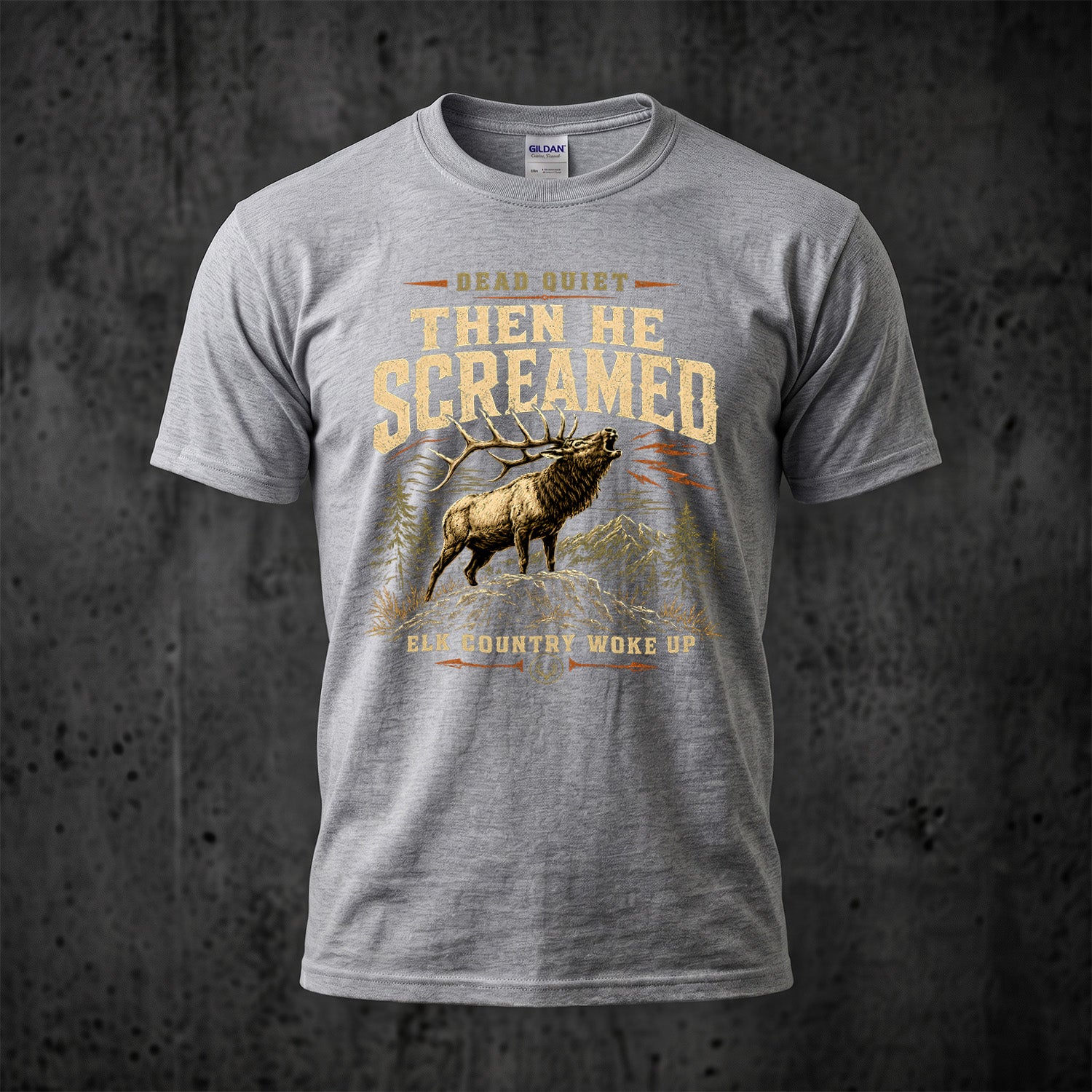 Elk Hunting - Outdoor Cotton T-Shirt EHCT1004