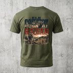 Elk Hunting - Back Graphic T-Shirt EHCT1006
