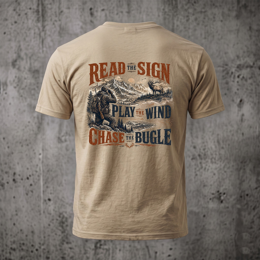 Elk Hunting - Back Graphic T-Shirt EHCT1007