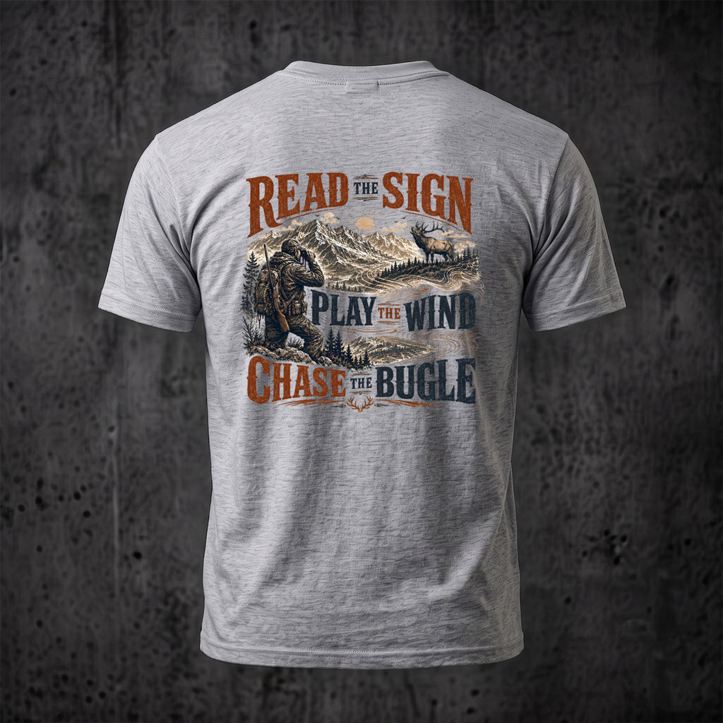 Elk Hunting - Back Graphic T-Shirt EHCT1007