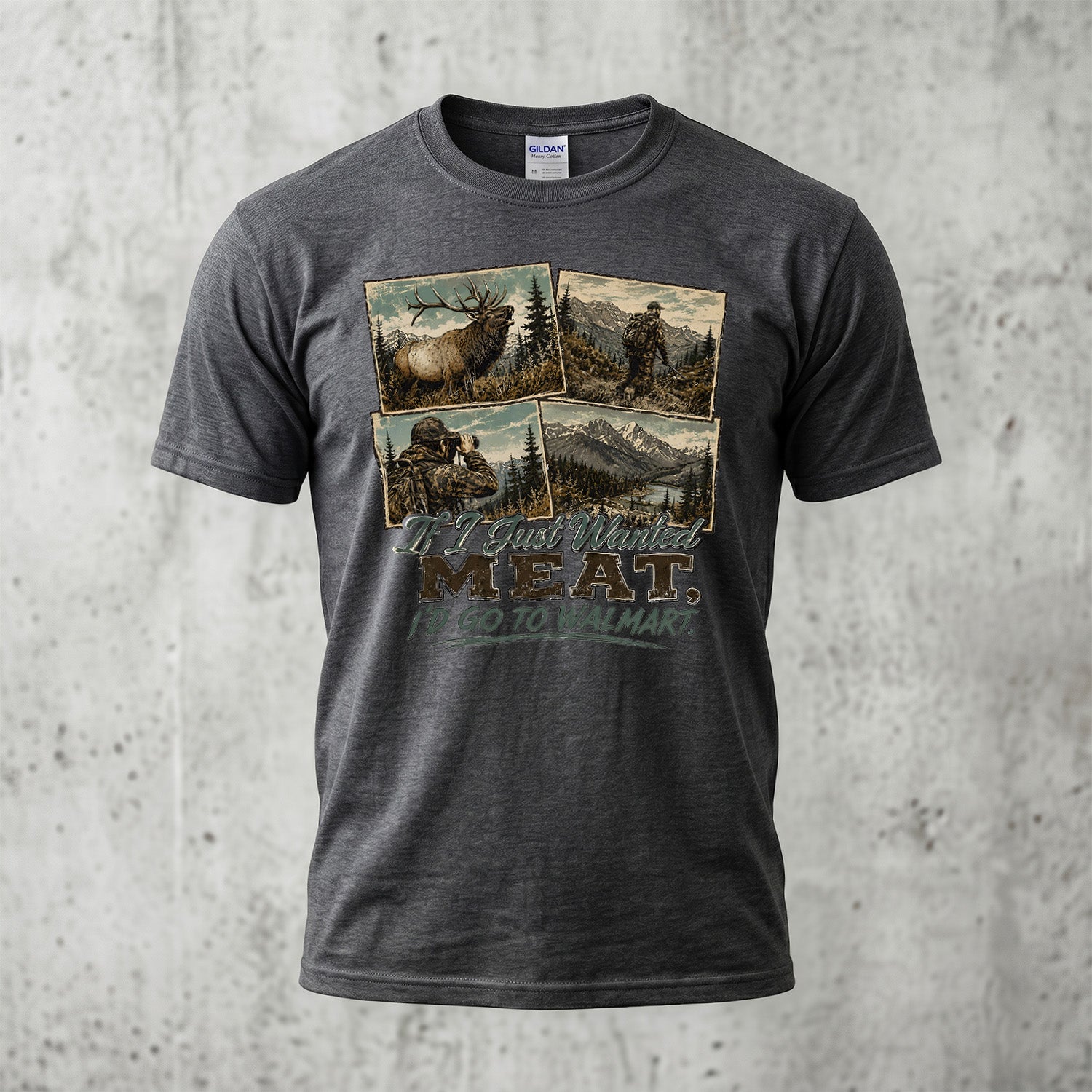 Elk Hunting - Outdoor Cotton T-Shirt EHCT1008