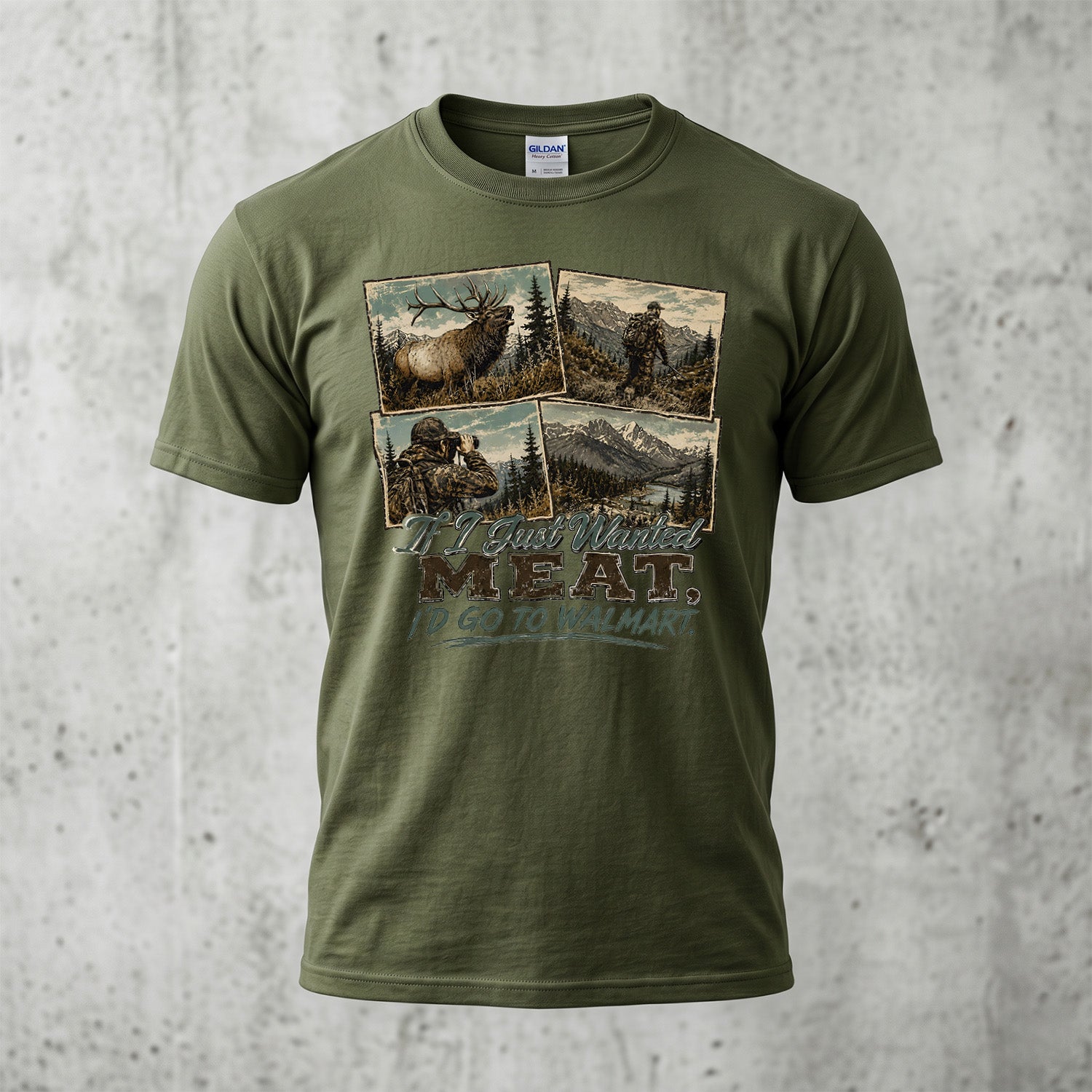 Elk Hunting - Outdoor Cotton T-Shirt EHCT1008