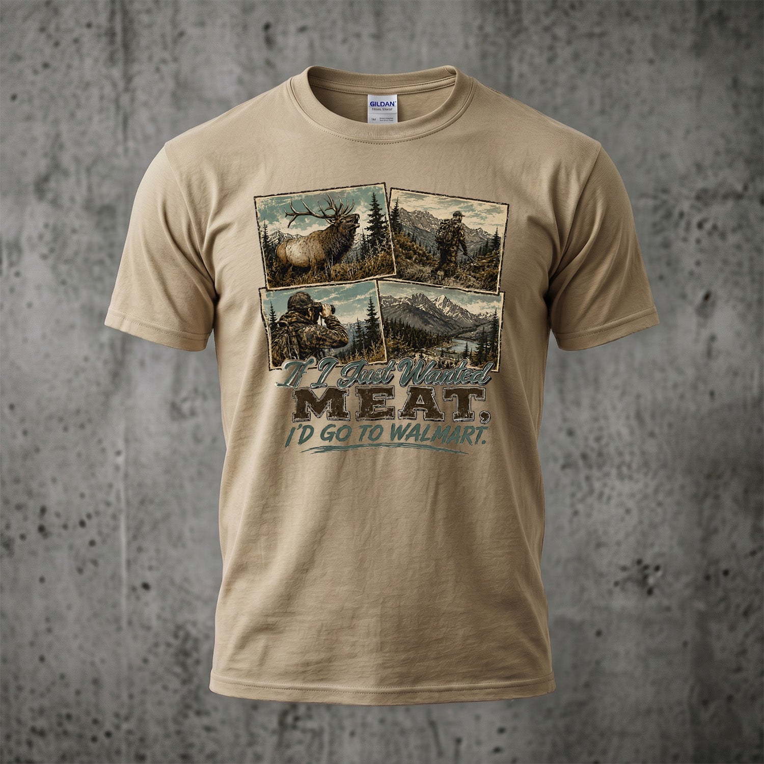 Elk Hunting - Outdoor Cotton T-Shirt EHCT1008