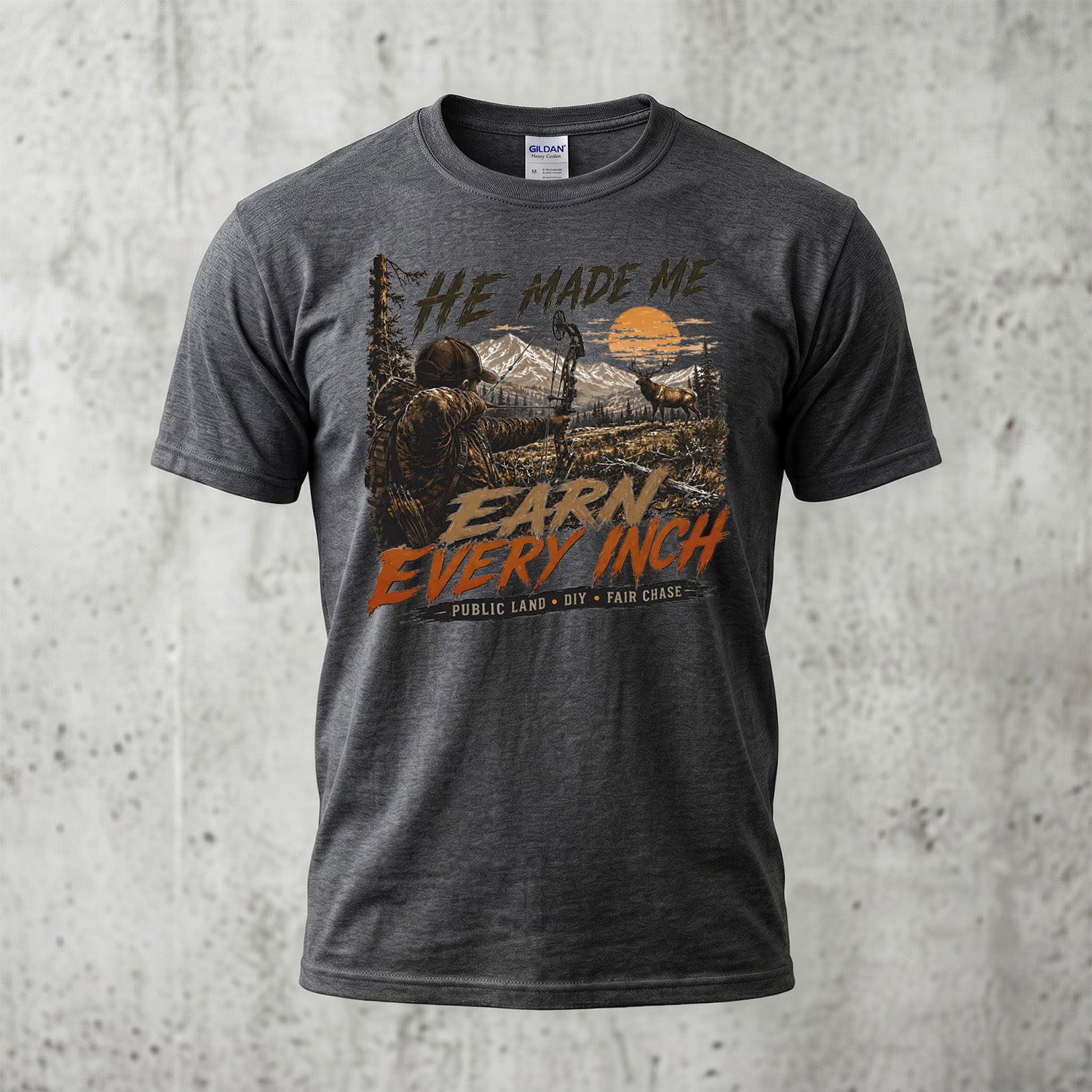 Elk Hunting - Outdoor Cotton T-Shirt EHCT1009