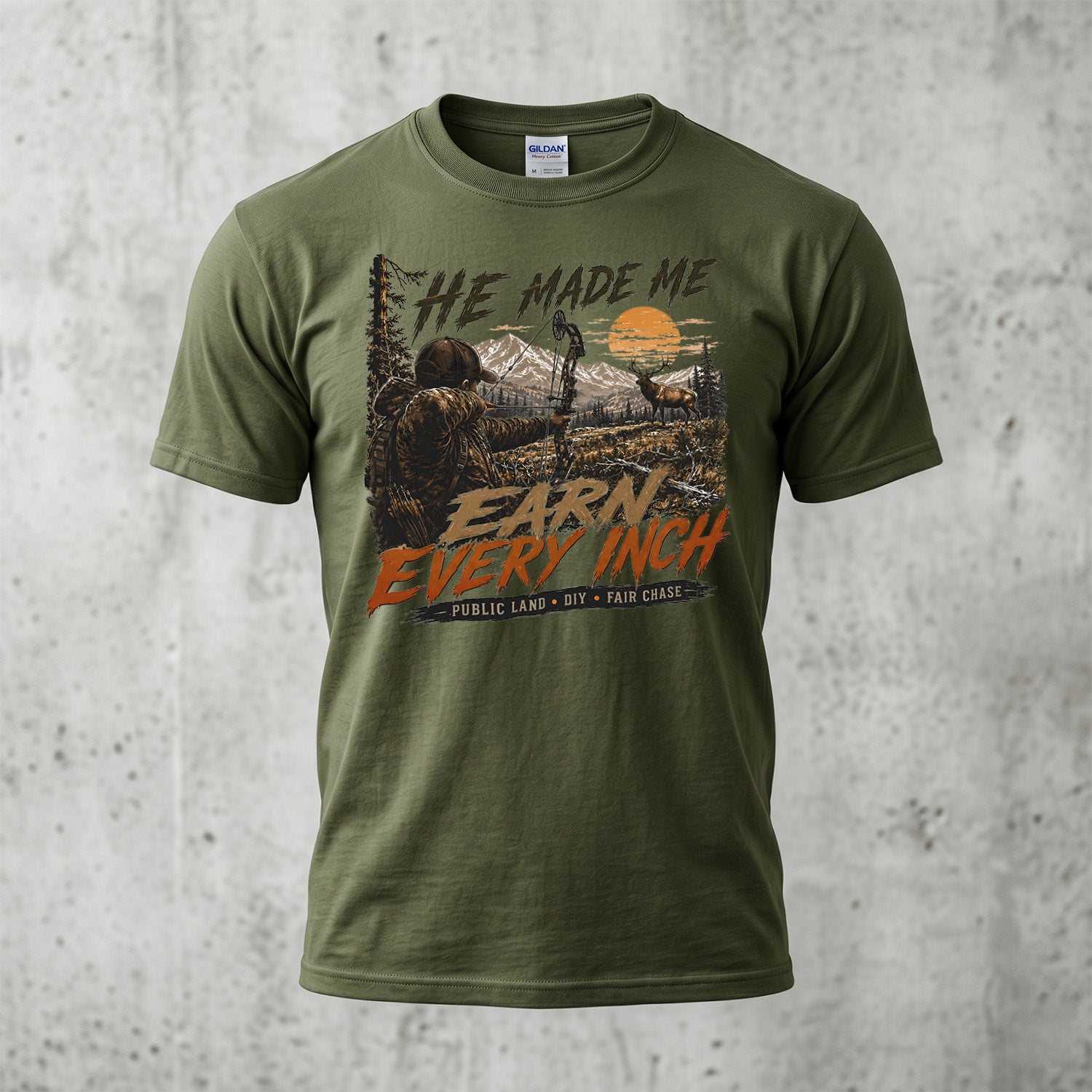 Elk Hunting - Outdoor Cotton T-Shirt EHCT1009
