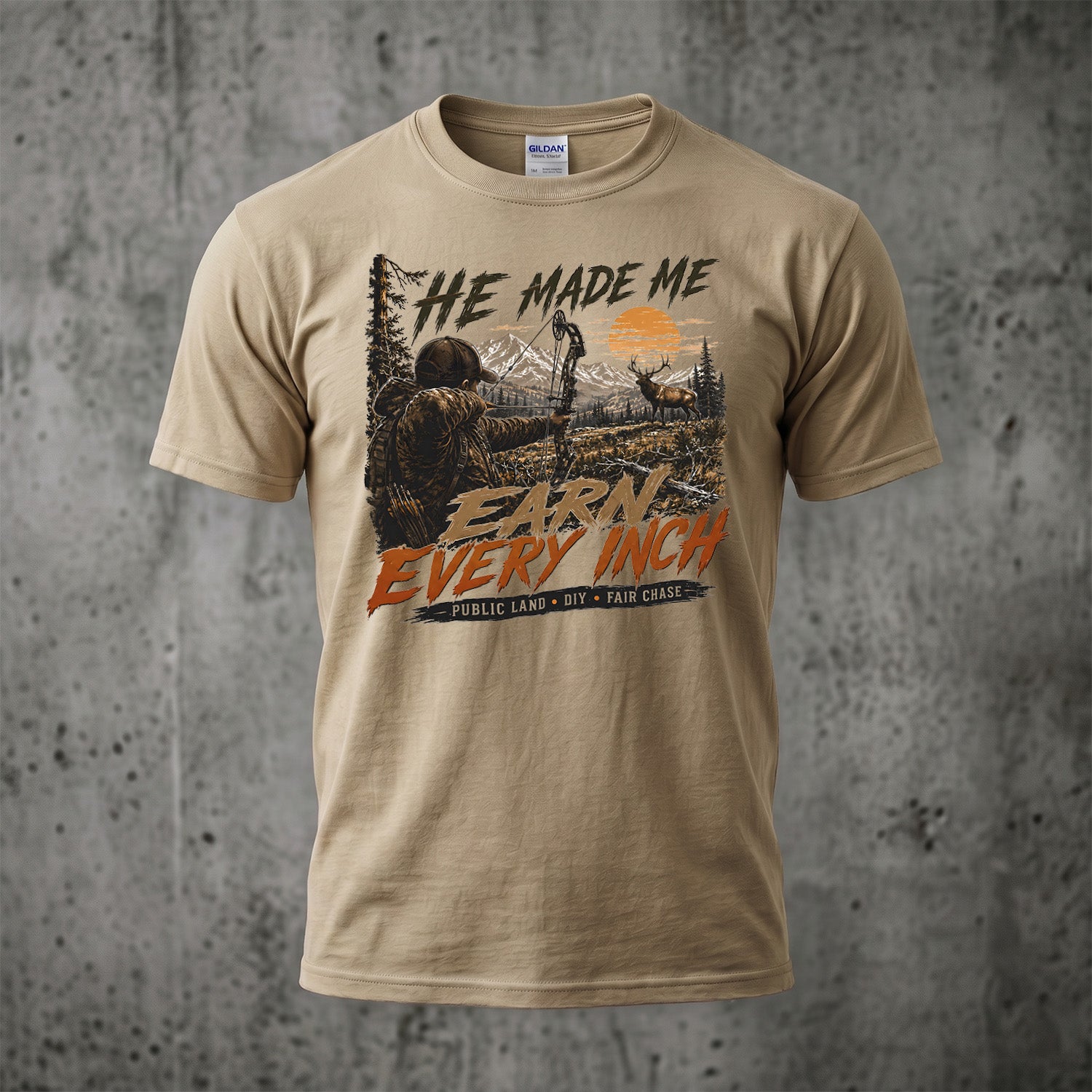 Elk Hunting - Outdoor Cotton T-Shirt EHCT1009