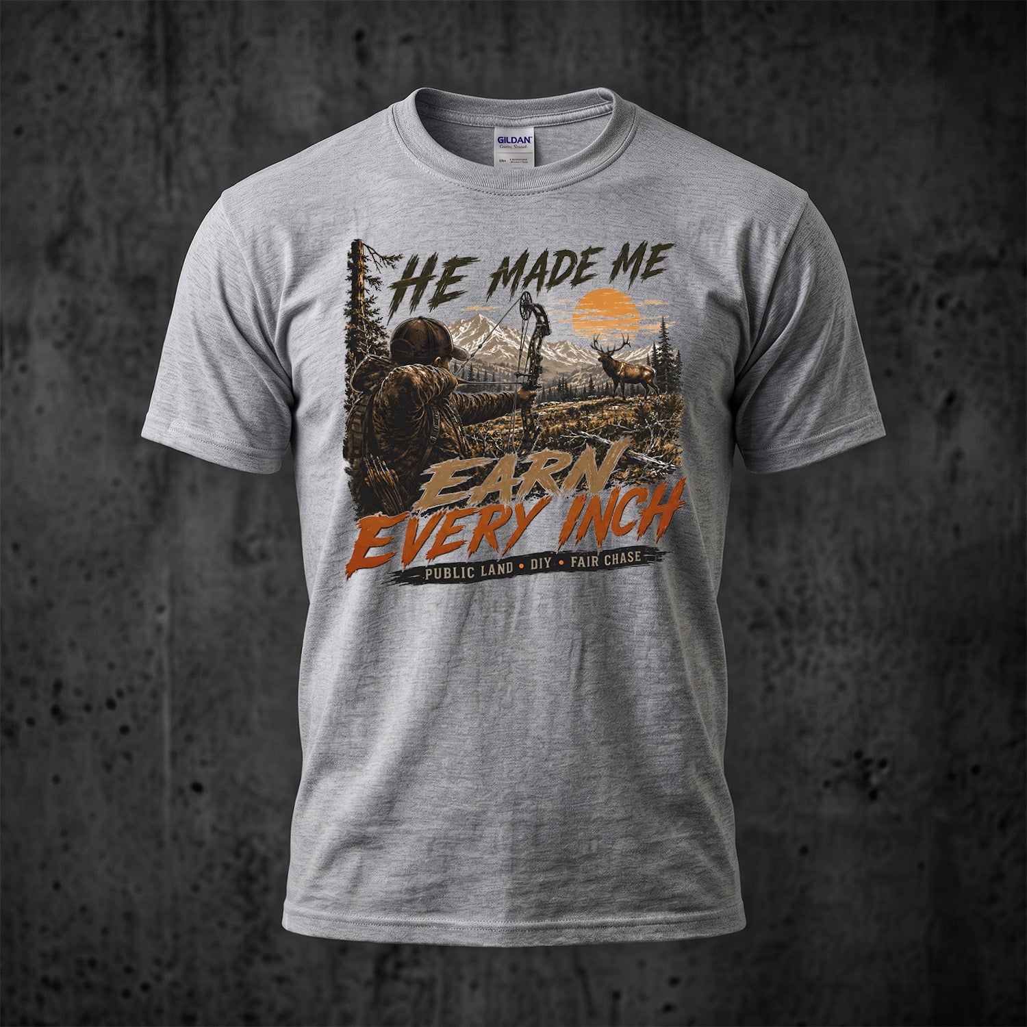 Elk Hunting - Outdoor Cotton T-Shirt EHCT1009