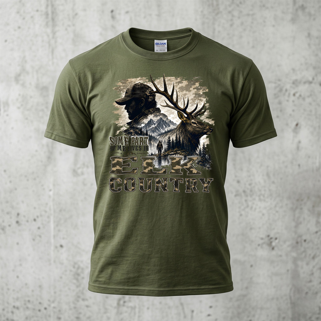 Elk Hunting - Outdoor Cotton T-Shirt EHCT1011