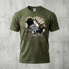 Elk Hunting - Outdoor Cotton T-Shirt EHCT1011