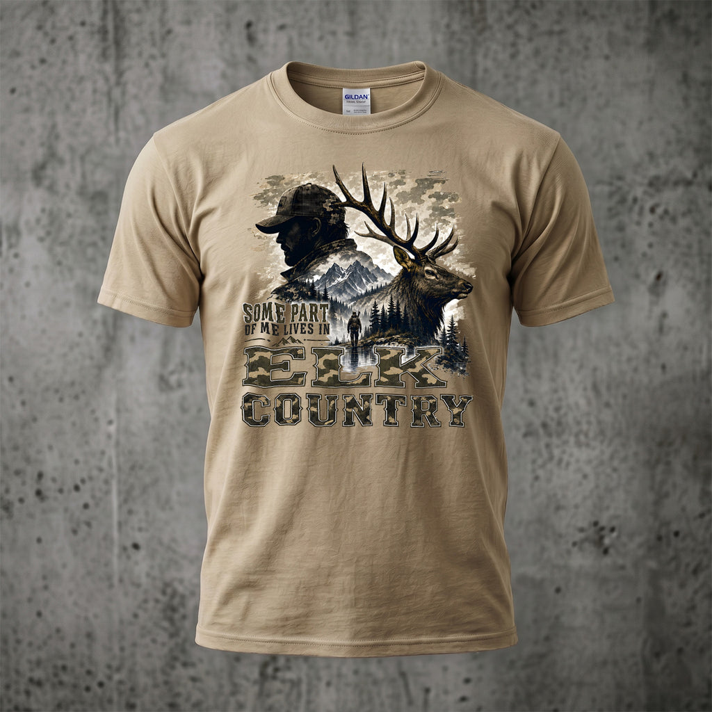Elk Hunting - Outdoor Cotton T-Shirt EHCT1011
