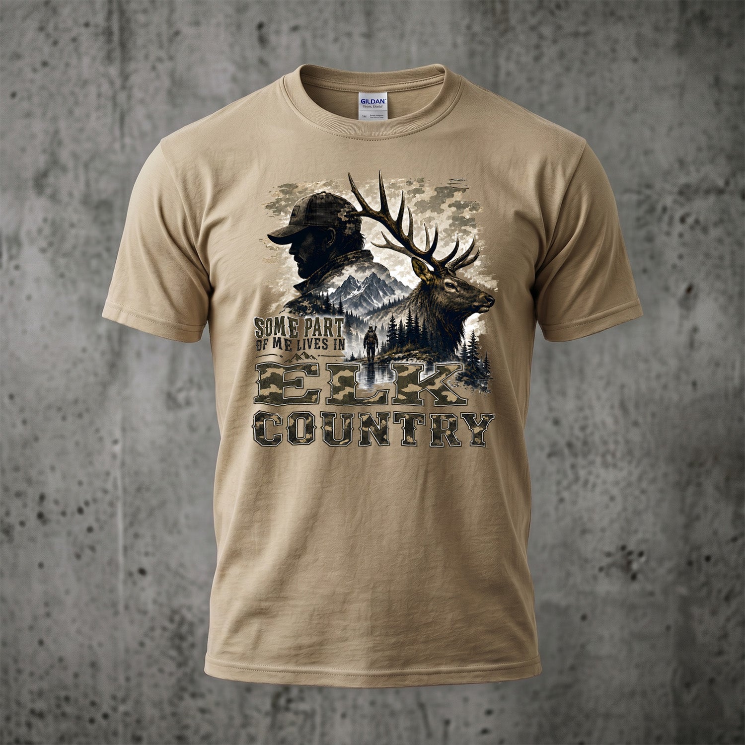 Elk Hunting - Outdoor Cotton T-Shirt EHCT1011