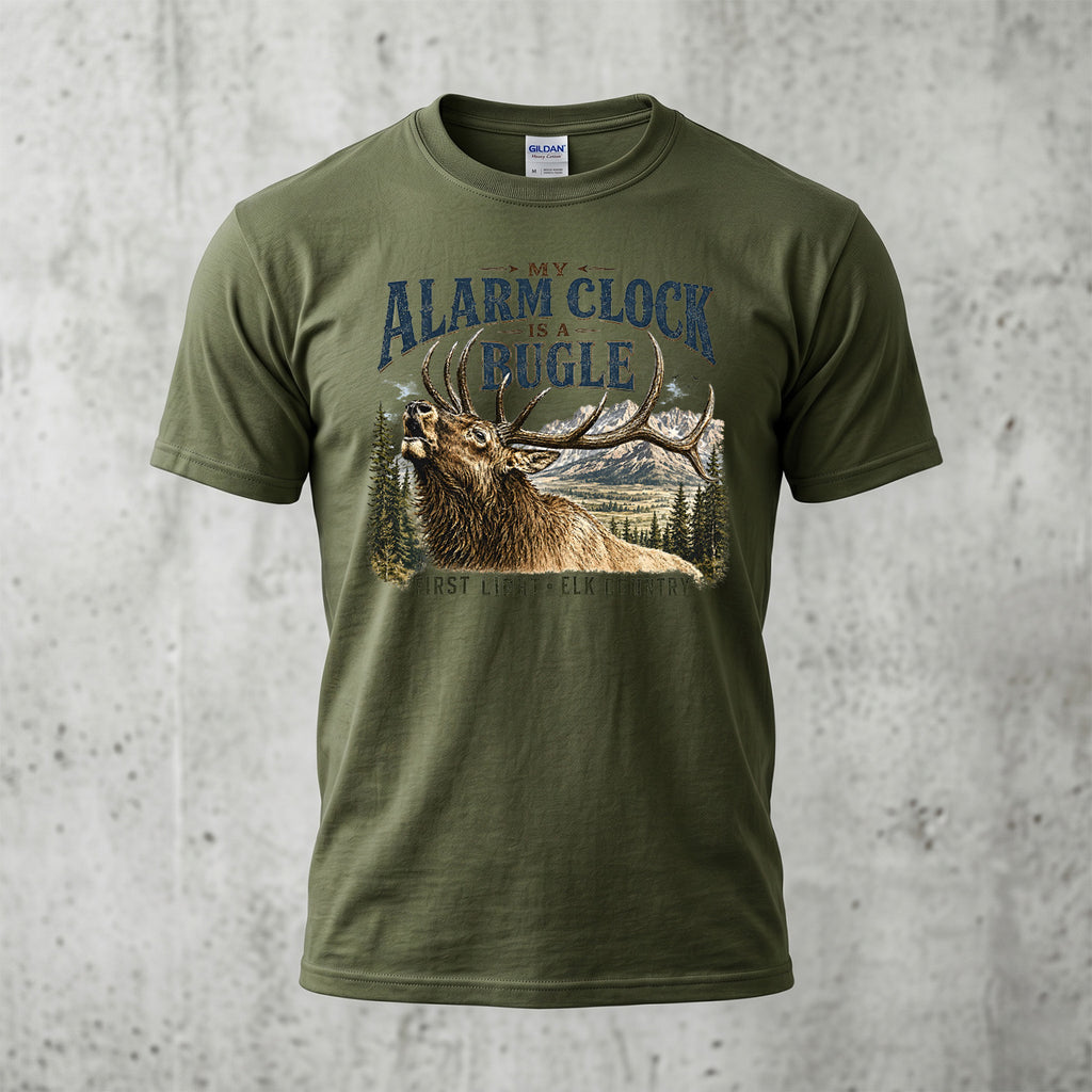 Elk Hunting - Outdoor Cotton T-Shirt EHCT1012
