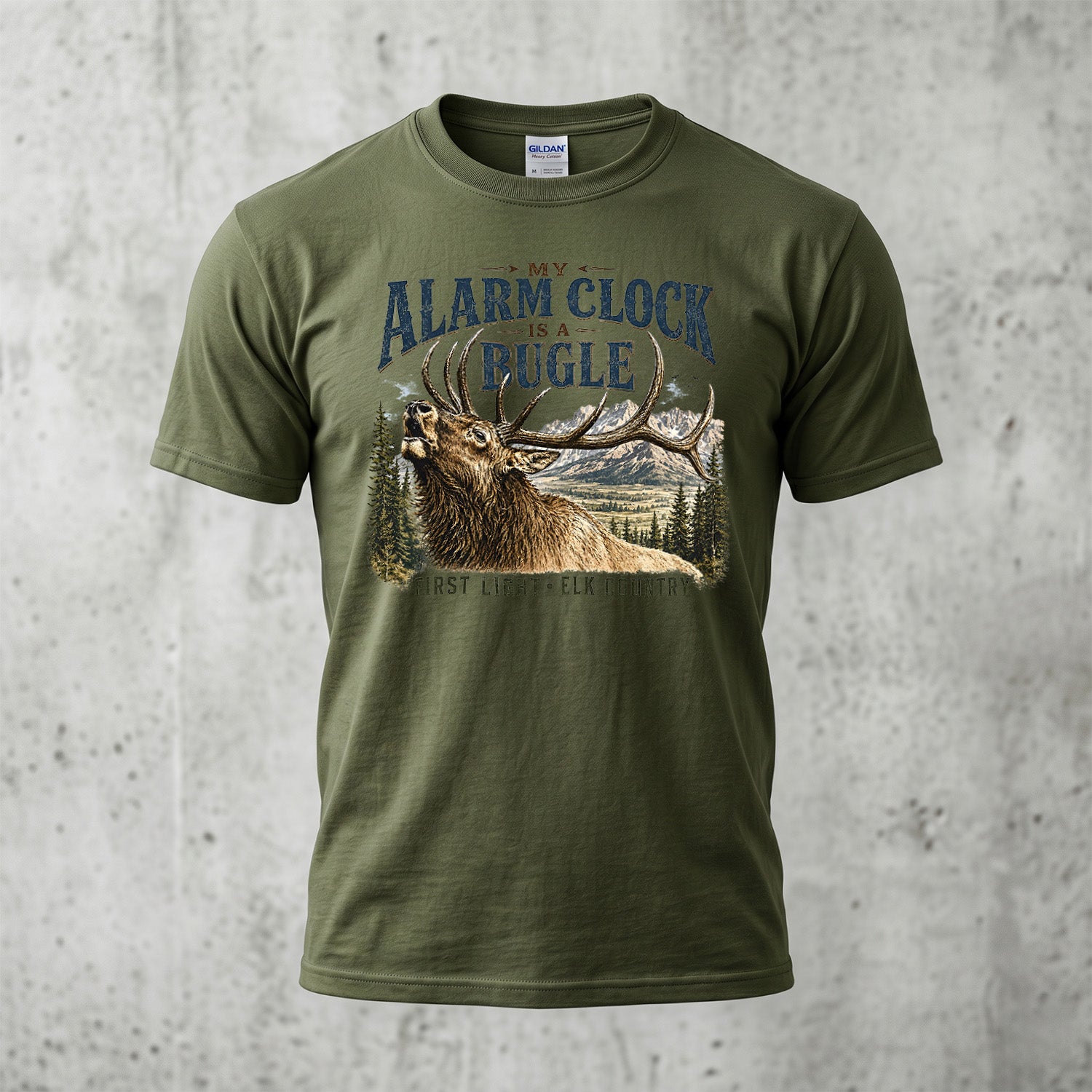 Elk Hunting - Outdoor Cotton T-Shirt EHCT1012