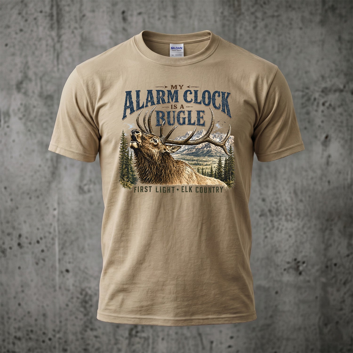 Elk Hunting - Outdoor Cotton T-Shirt EHCT1012
