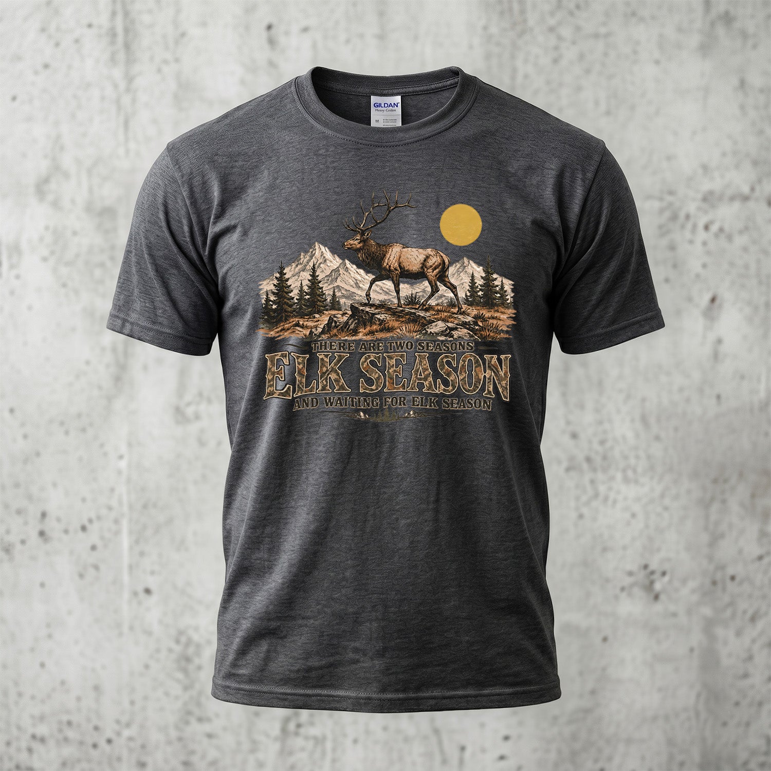 Elk Hunting - Outdoor Cotton T-Shirt EHCT1013