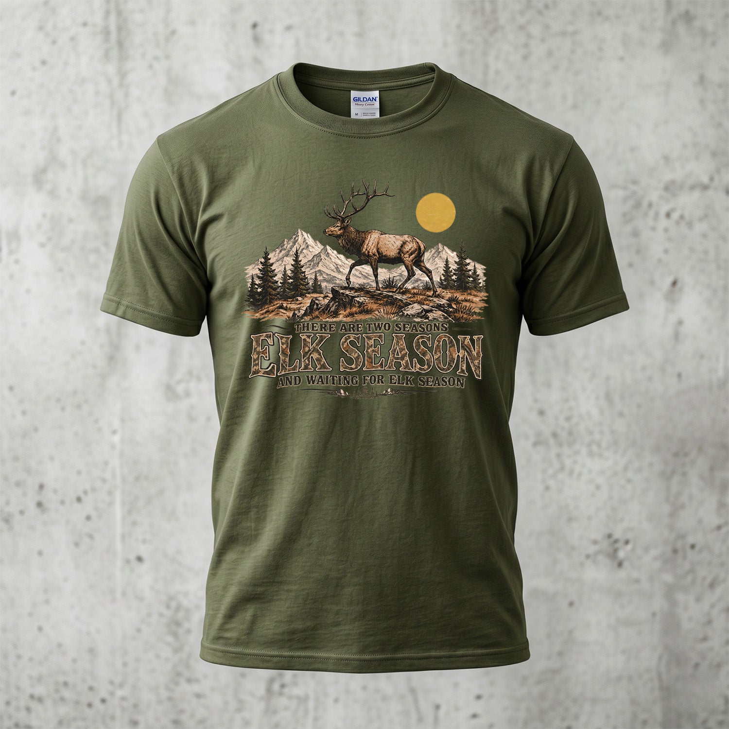 Elk Hunting - Outdoor Cotton T-Shirt EHCT1013