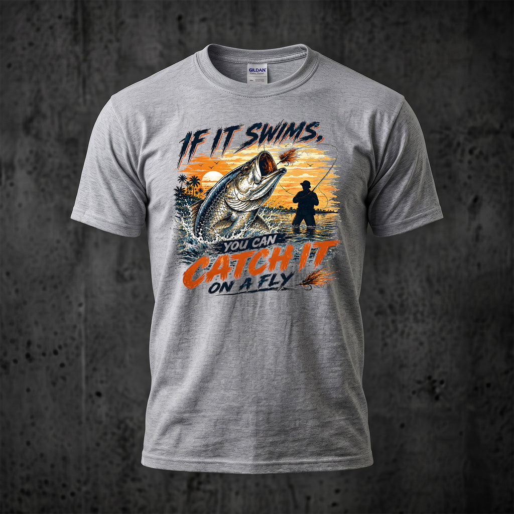 Fly Fishing Tarpon - Outdoor Cotton T-Shirt FFTCT1001