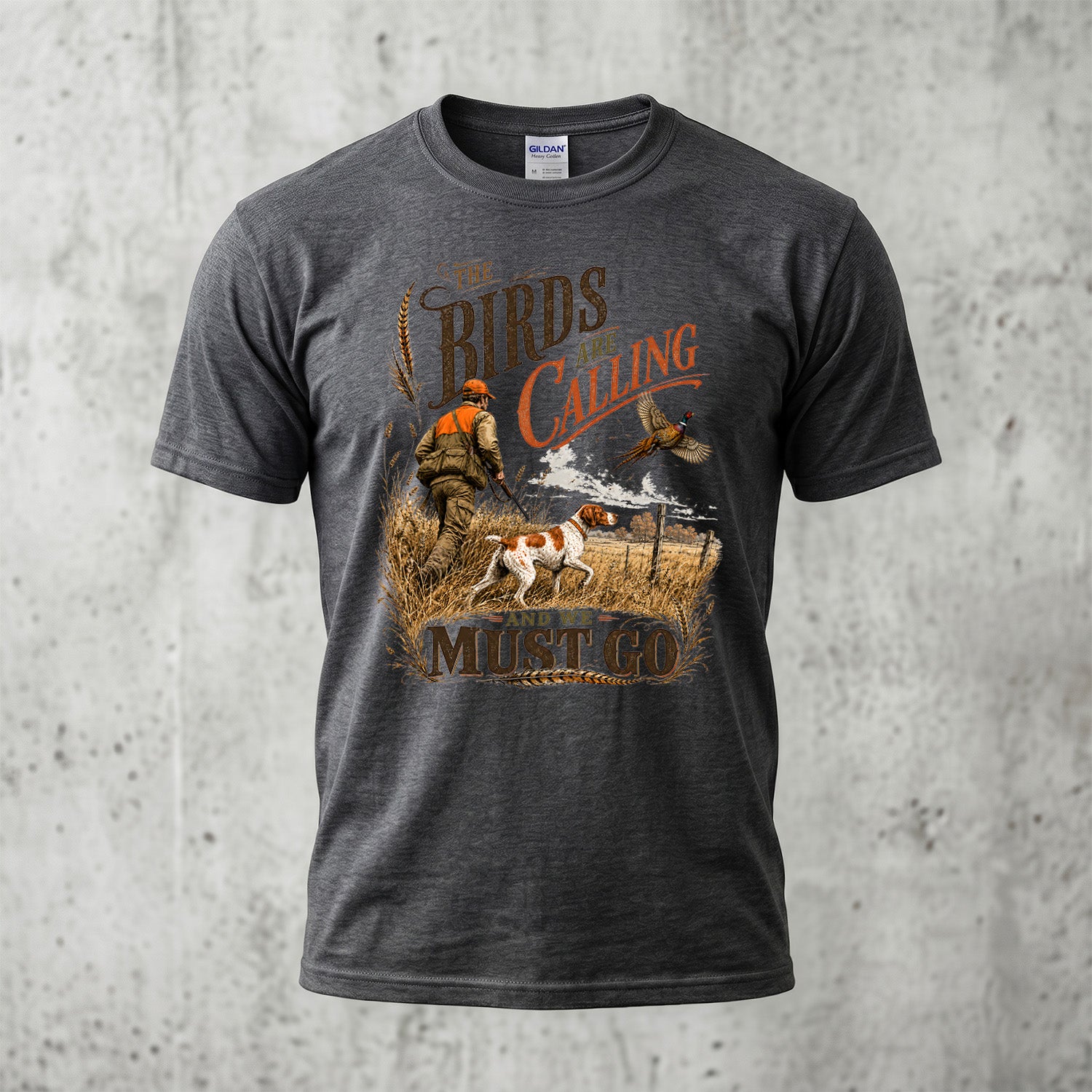 Upland Pheasant Hunting - Outdoor Cotton T-Shirt PHCT1072