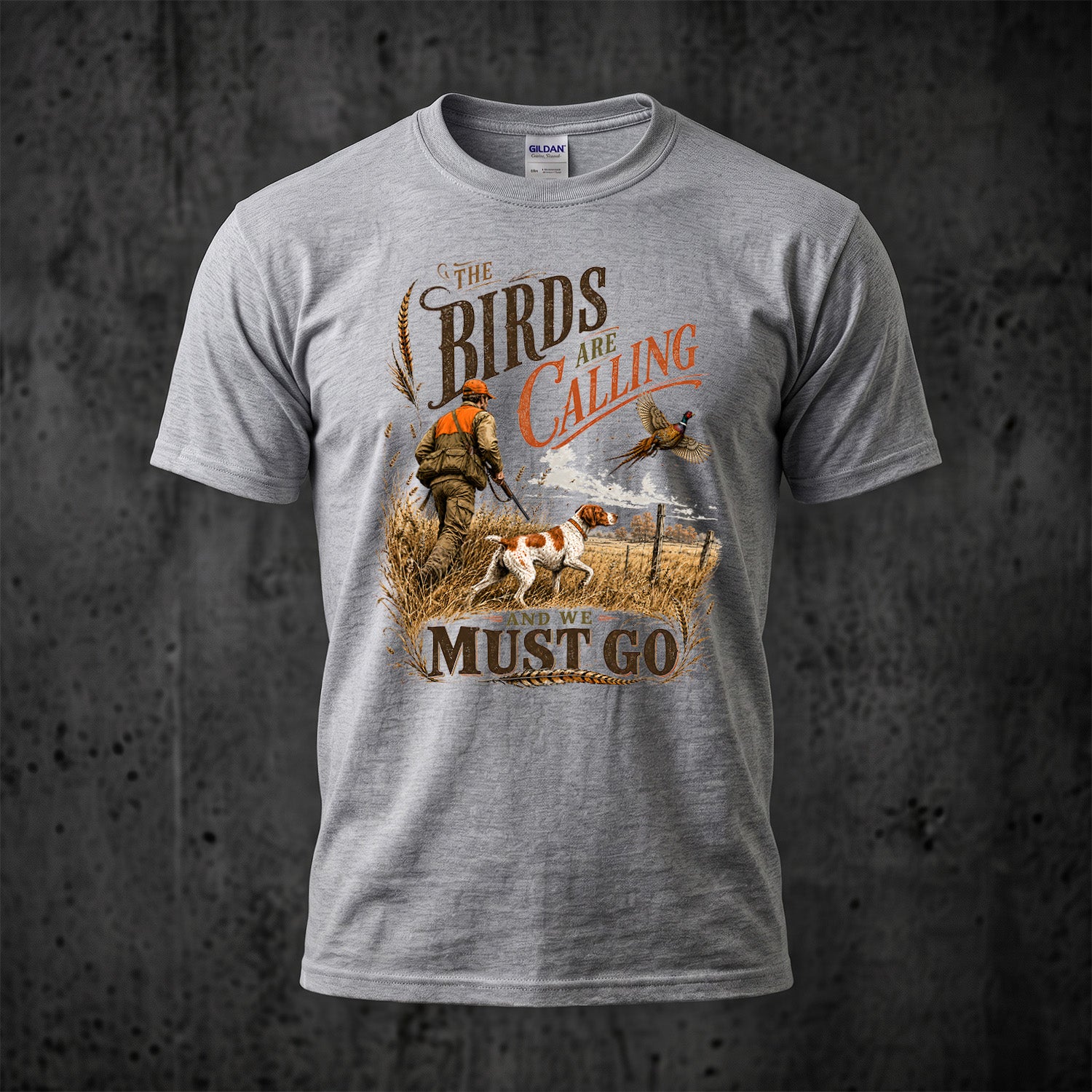 Upland Pheasant Hunting - Outdoor Cotton T-Shirt PHCT1072