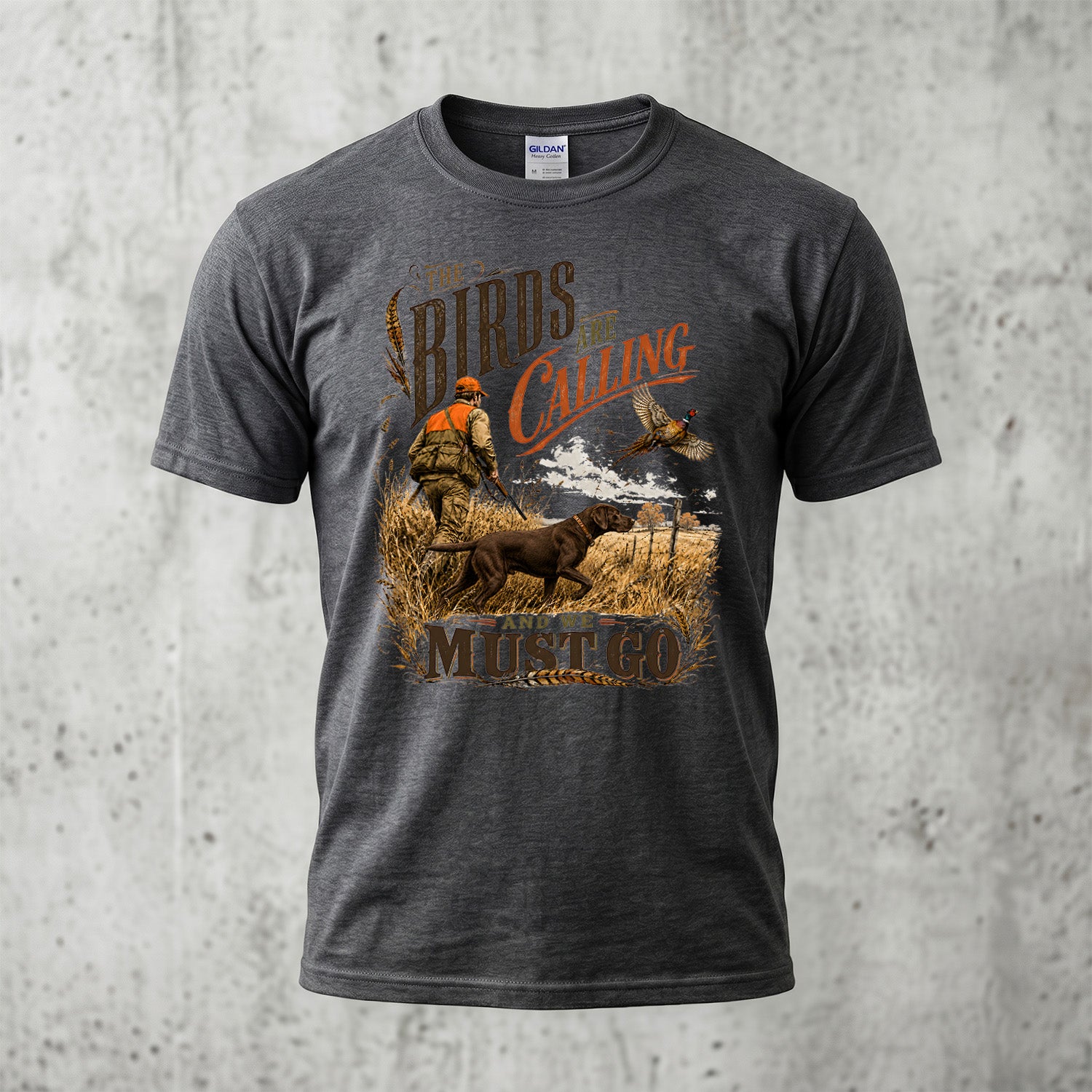 Upland Pheasant Hunting - Outdoor Cotton T-Shirt PHCT1072